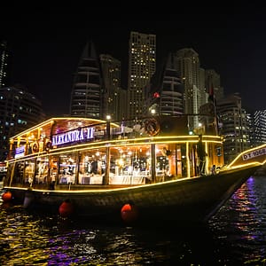 Dinner Cruise In Dubai Marina + Free Global Village Tickets Boat Tours and Cruises