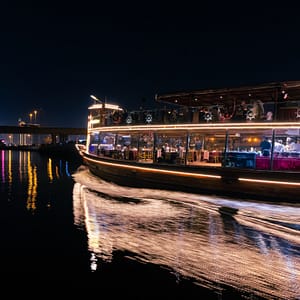 Luxury Canal Dhow Cruise + Free Global Village Boat Tours and Cruises