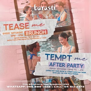 Tease Me - A Sunset Pool Brunch & After Party at Barasti in Dubai Nightlife