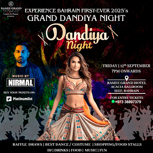 Grand Dandiya Night Bahrain Desi Events