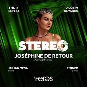 Stereo Presents: Josephine De Retour (Kamai) [France] at Teres - JJs Irish Restaurant Nightlife