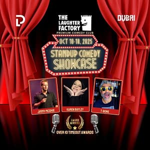The Laughter Factory October 2025 in Dubai, Abu Dhabi and Rak – Comedy Events The Laughter Factory October 2025 in Dubai