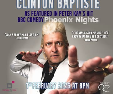 An Evening With Clinton Baptiste at Theatre by QE2 Shows and Theatrical Plays