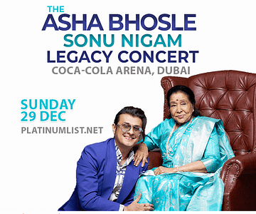 The Asha Bhosle And Sonu Nigam Legacy Concert in Dubai Desi Events