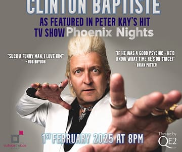 An Evening With Clinton Baptiste at Theatre by QE2 Shows and Theatrical Plays