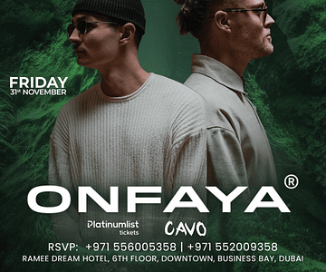 Eden Presents Onfaya Live in Dubai Nightlife