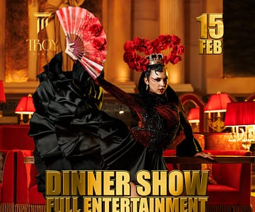 Saturday Dinner Show at Troy in Dubai | 15 February Dining Experiences