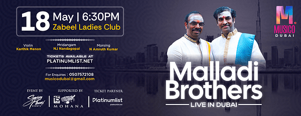 Malladi Brothers Live in Dubai - Concerts - Image 3