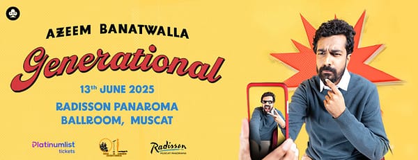 Azeem Banatwalla Stand up comedy in Muscat - Comedy Events - Image 3