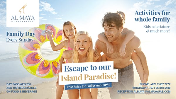Escape to Our Island Paradise! - Al Maya Island & Resort Sunday Pool Party Family Day - Arabic Events - Image 2