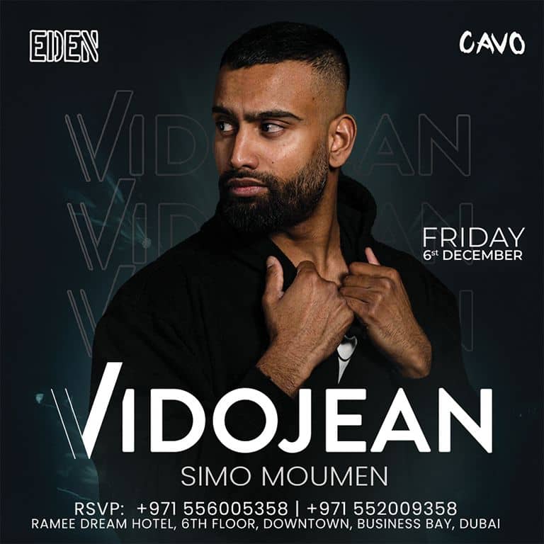 Eden Presents Vidojean Live in Dubai Nightlife