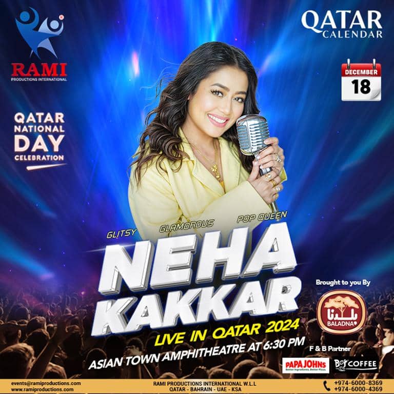 Neha Kakkar Live in Qatar 2024 Concerts