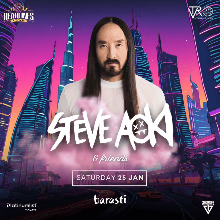 Steve Aoki at Barasti Beach in Dubai Arabic Events