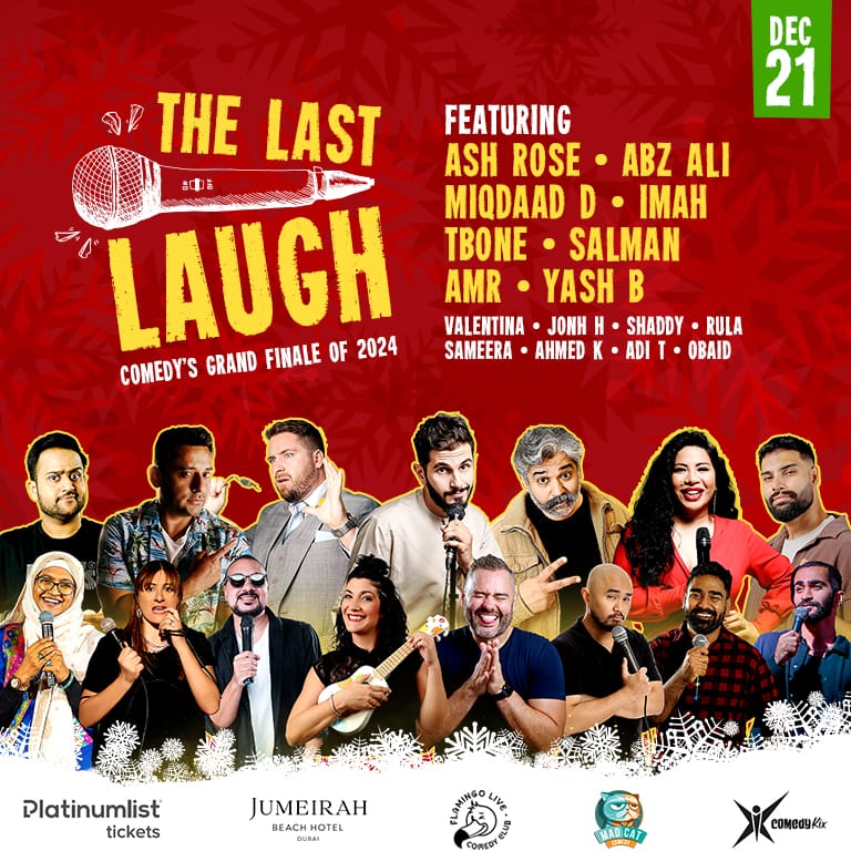 The Last Laugh at Jumeirah Beach Hotel in Dubai Comedy Events