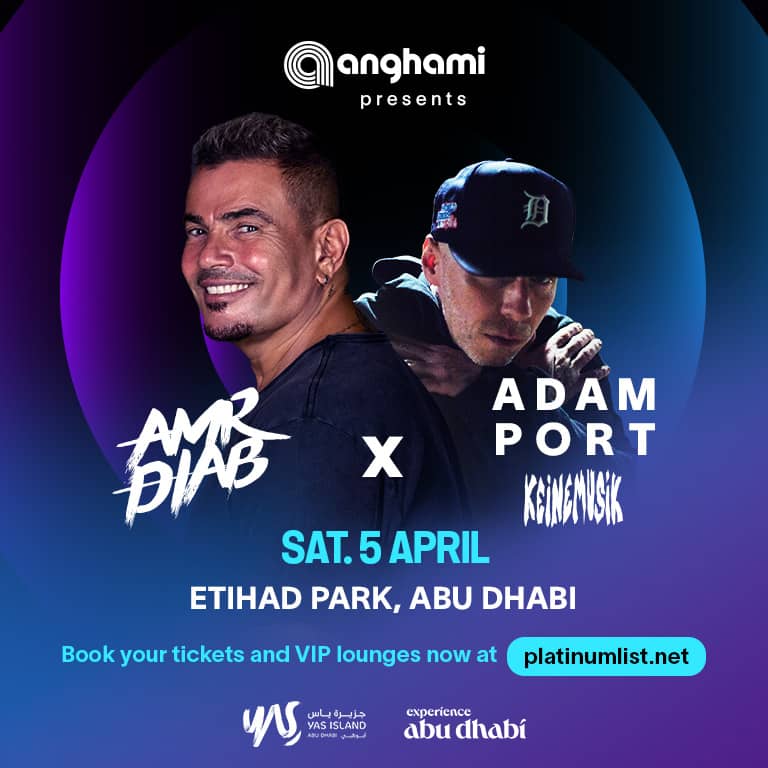 Amr Diab X Adam Port in Abu Dhabi Arabic Events