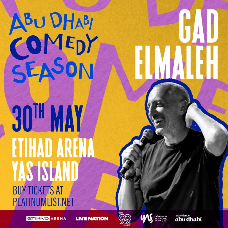 Gad Elmaleh at Etihad Arena in Abu Dhabi Comedy Events