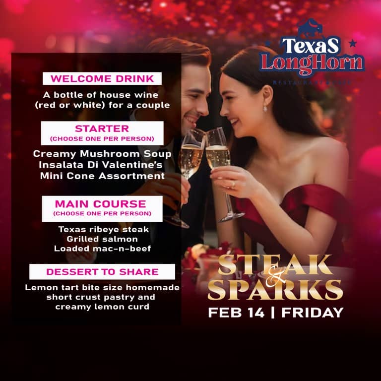 Steak & Sparks at Texas Longhorn Restaurant & Cafe Valentine's Day Recommendations