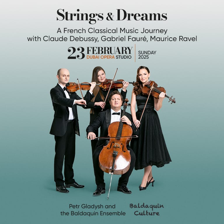 Strings & Dreams: A French Classical Music Journey at Dubai Opera Studio Classical Events