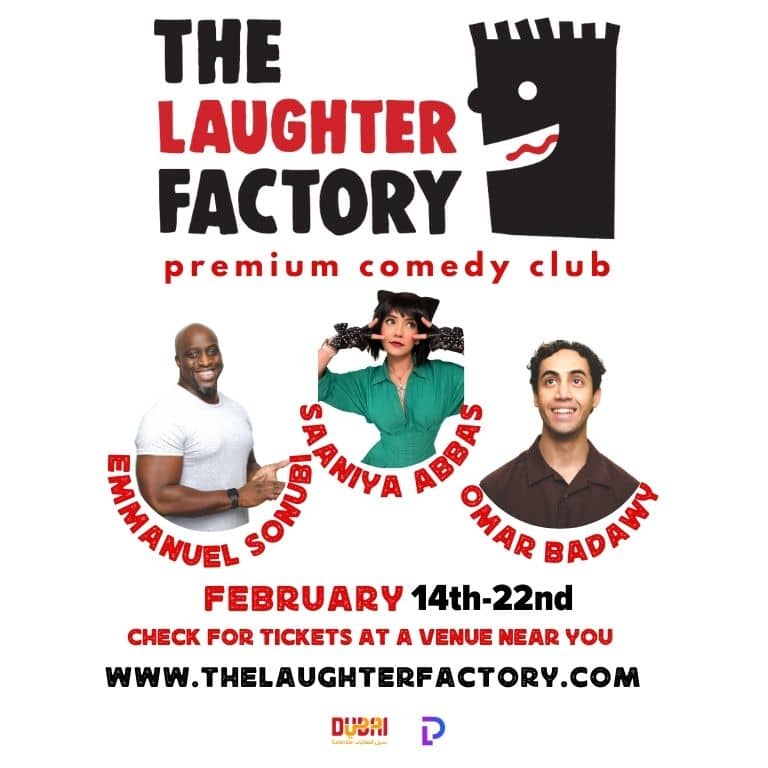 The Laughter Factory February 2025 in Dubai and Abu Dhabi Comedy Events