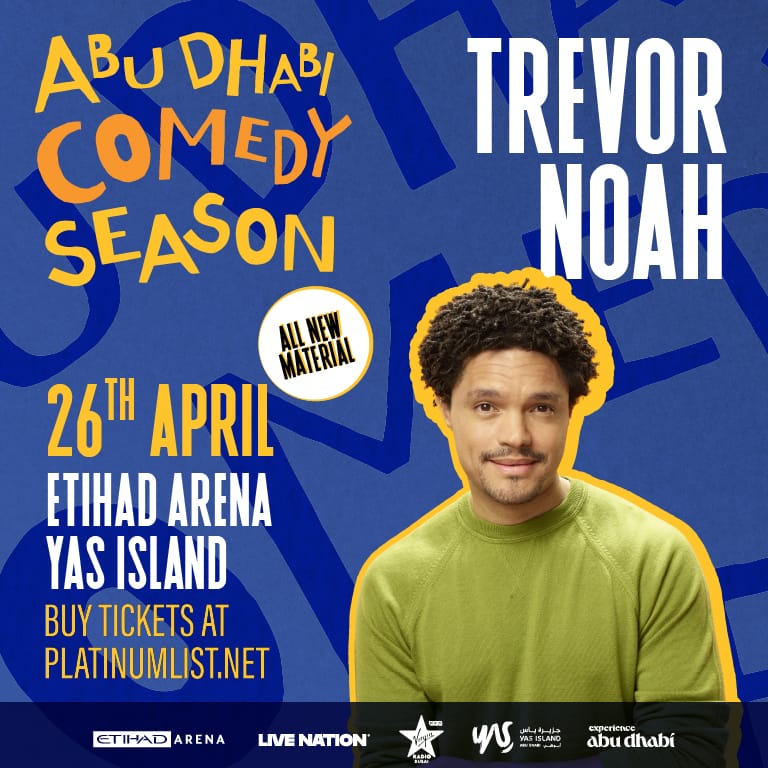 Trevor Noah at Etihad Arena in Abu Dhabi Comedy Events