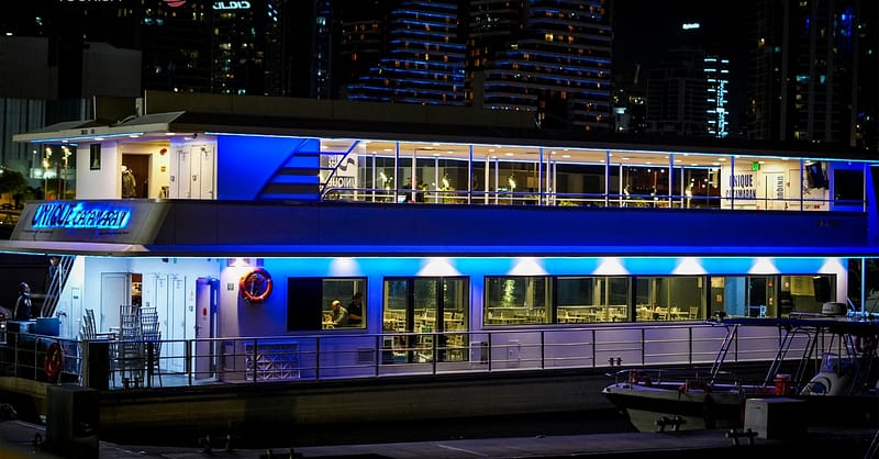 Unforgettable Dinner Experience: 5 Star Catamaran Marina Dinner Cruise Dubai